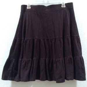 Ann Taylor Loft Black Pleated Skirt Size S